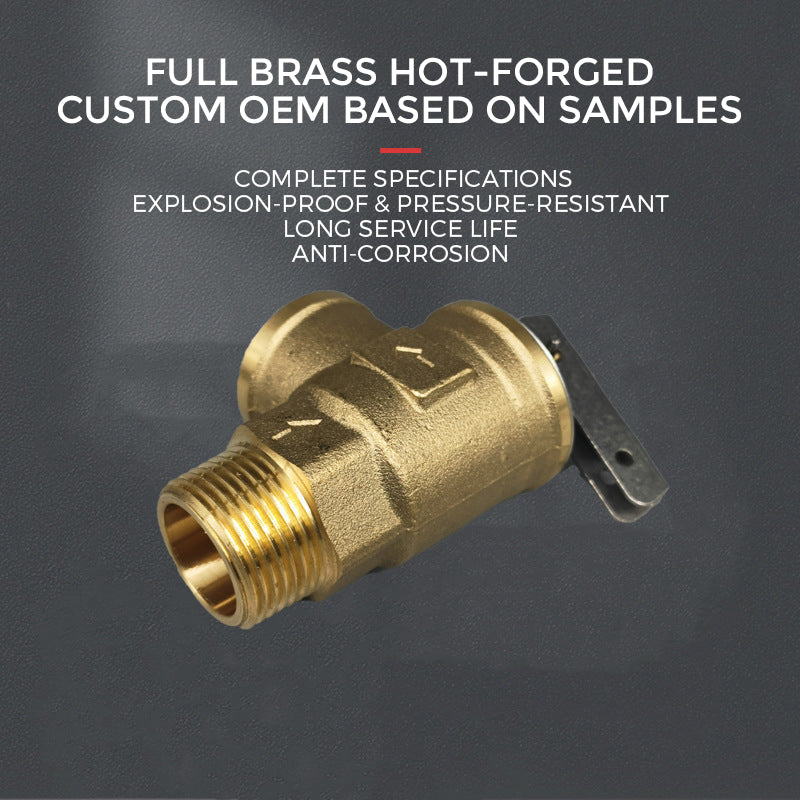 3/4NPT American standard low-lead brass water heater safety valve, 150psi brass pressure relief valve