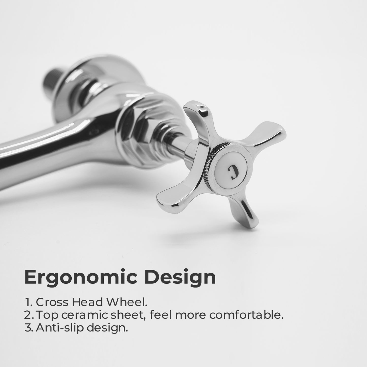 Vancoco Basin Taps Pair Mixers Waterfall Victoria Traditional Bathroom Sink Taps Mixer in Pair Classic Cross Lever Chrome Brass